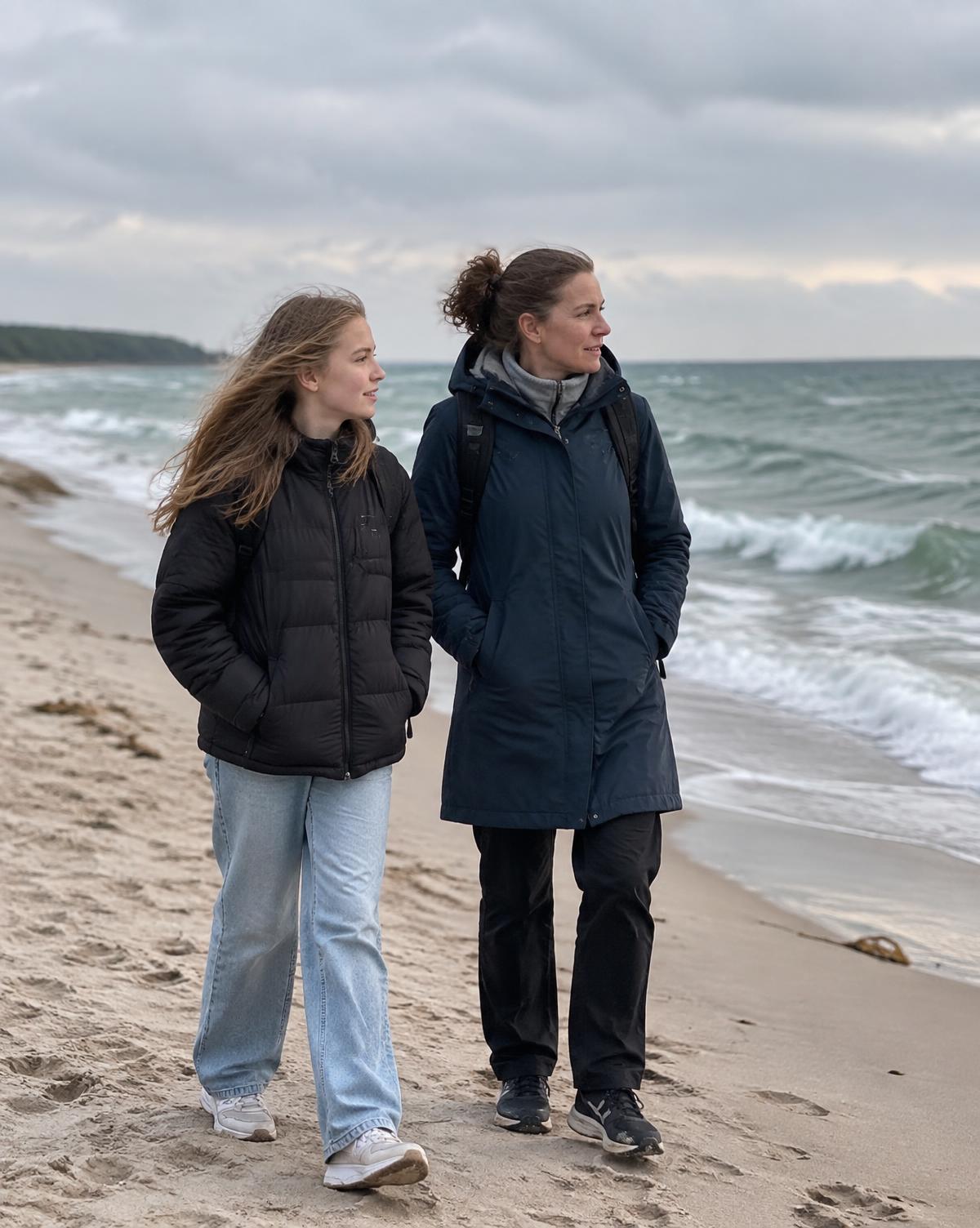 Coaching in Bewegung am Meer